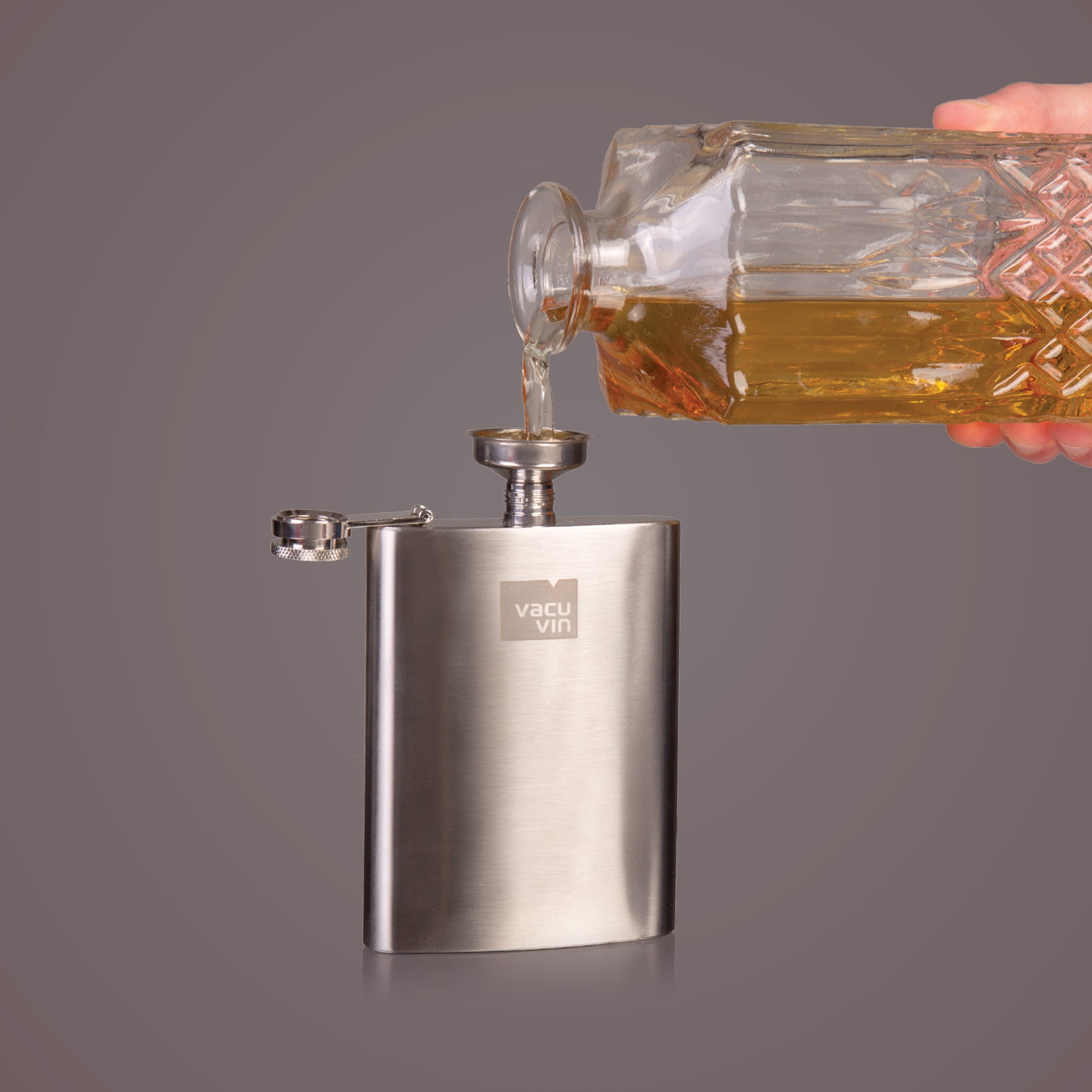 vacu-vin-flachmannset-edelstahl-kompakter-flachmann-mit-schraubverschluss image 3