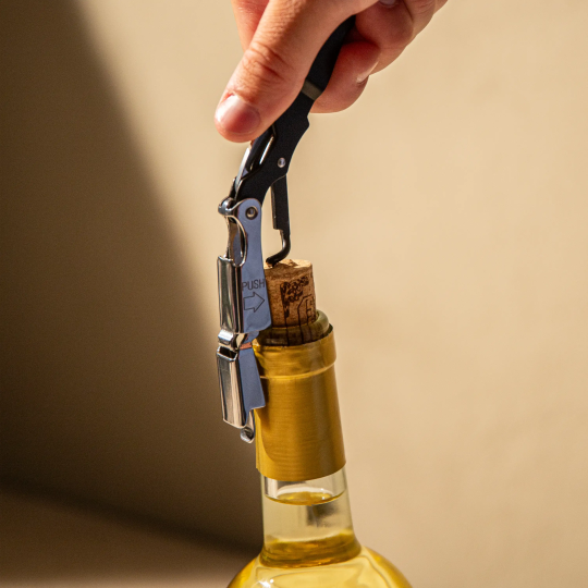vacu-vin-kellnermesser-push-3-in-1-wein-ffner-mit-korkenzieher-folienschneider-u image 2