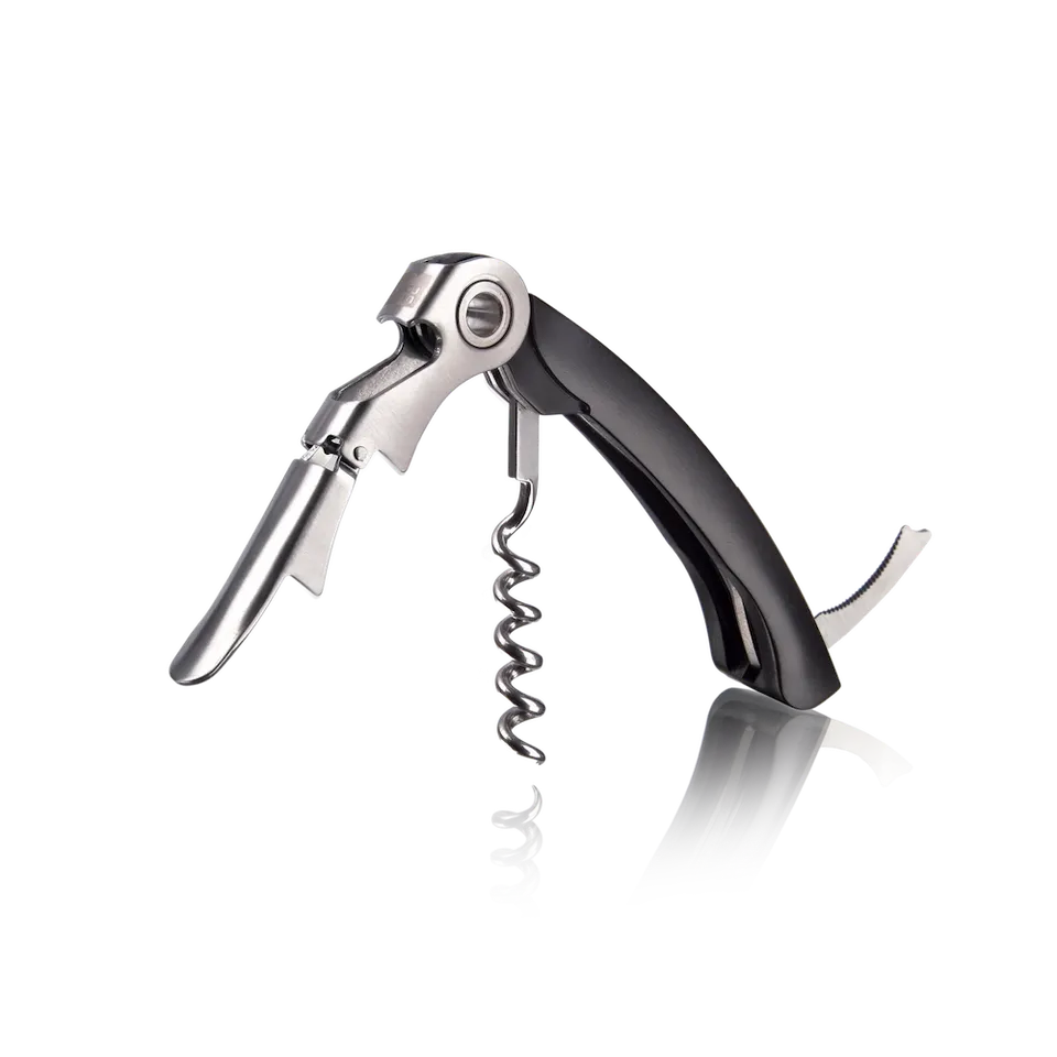 vacu-vin-doppelgelenk-korkenzieher-zweistufige-hebeltechnik-folienschneider image 1