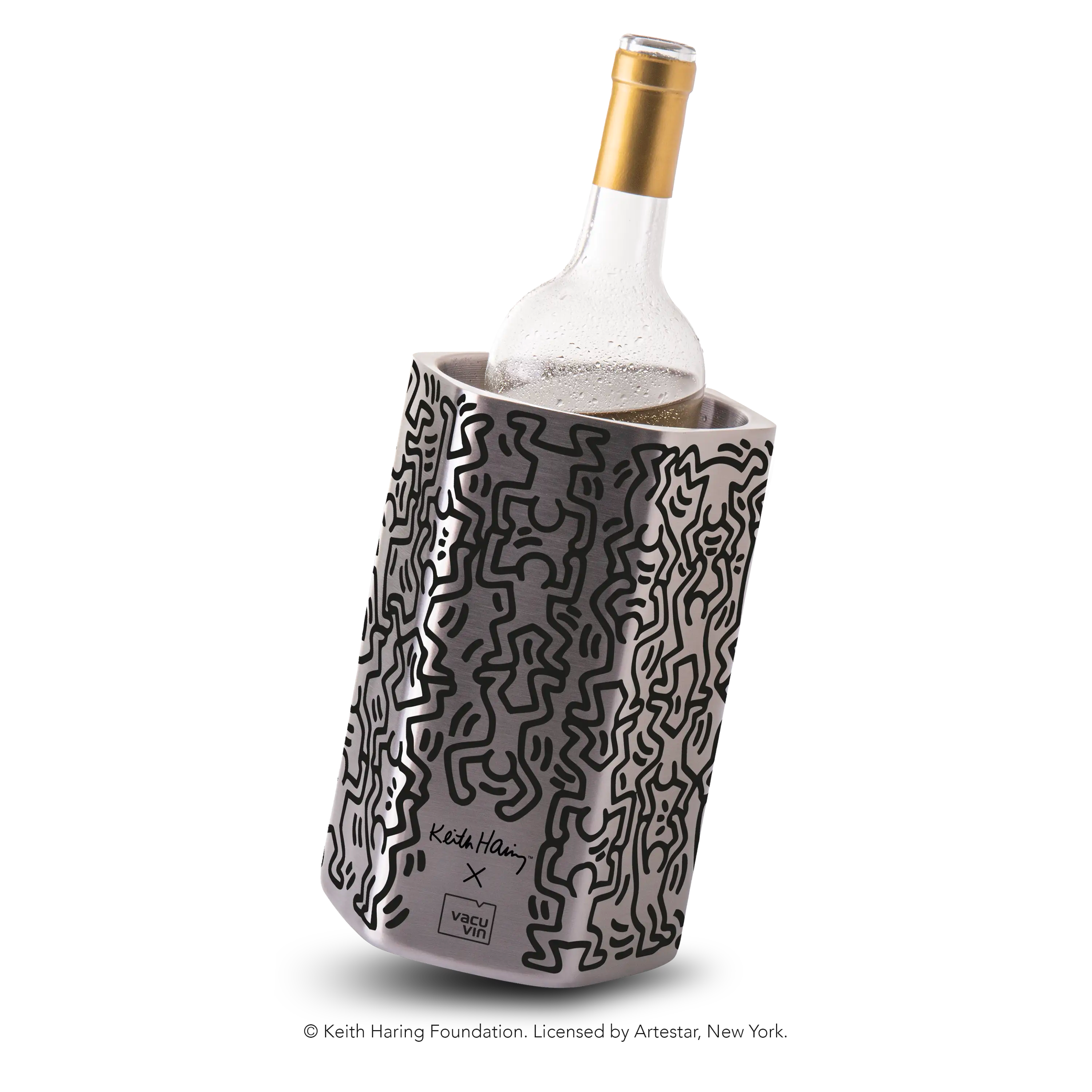vacu-vin-weink-hler-hive-keith-haring-edition-doppelwandiger-edelstahl-f-r-wein- image 1