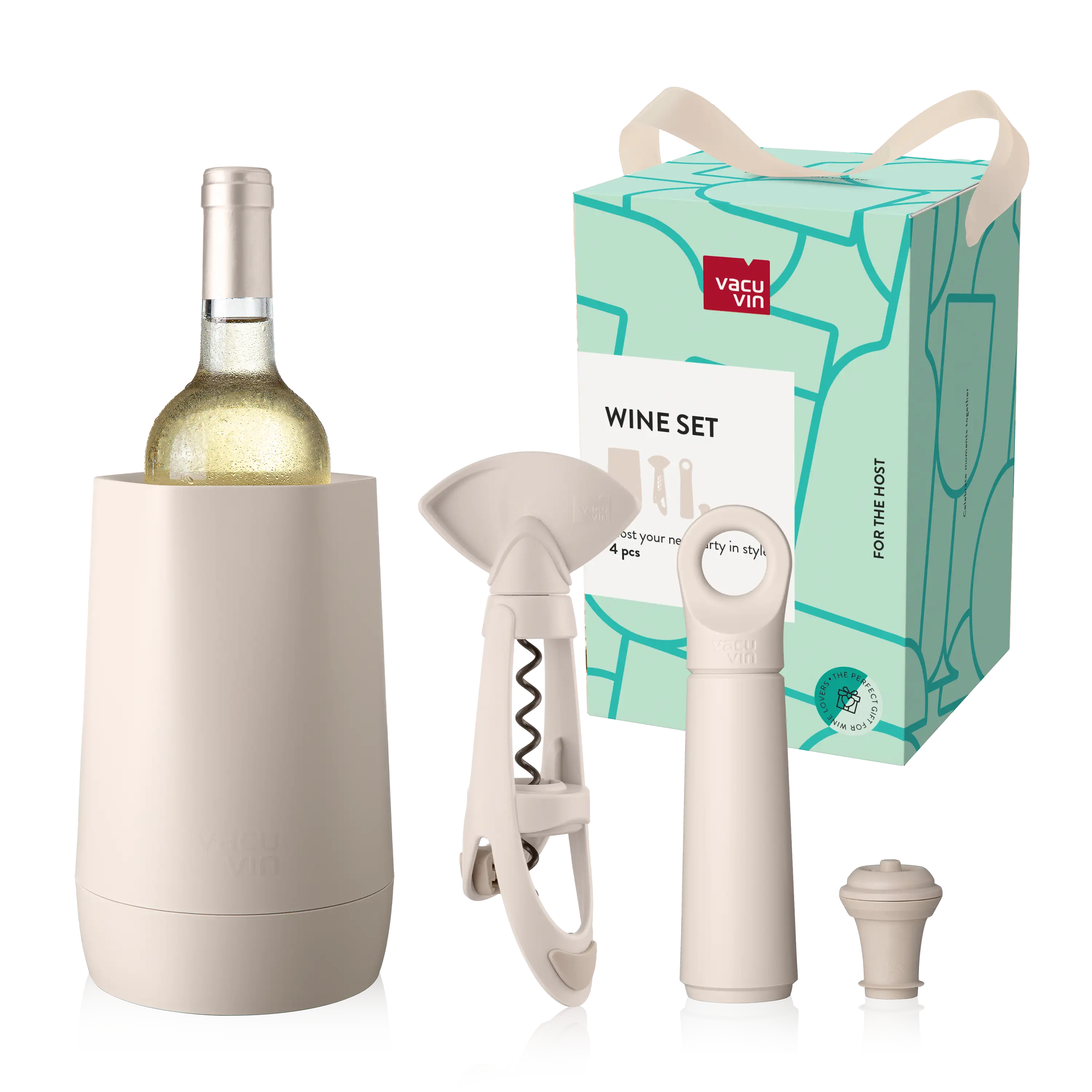 vacu-vin-weinzubeh-r-set-host-sand-weink-hler-hexo-weinvakuumpumpe-und-verschlus image 1