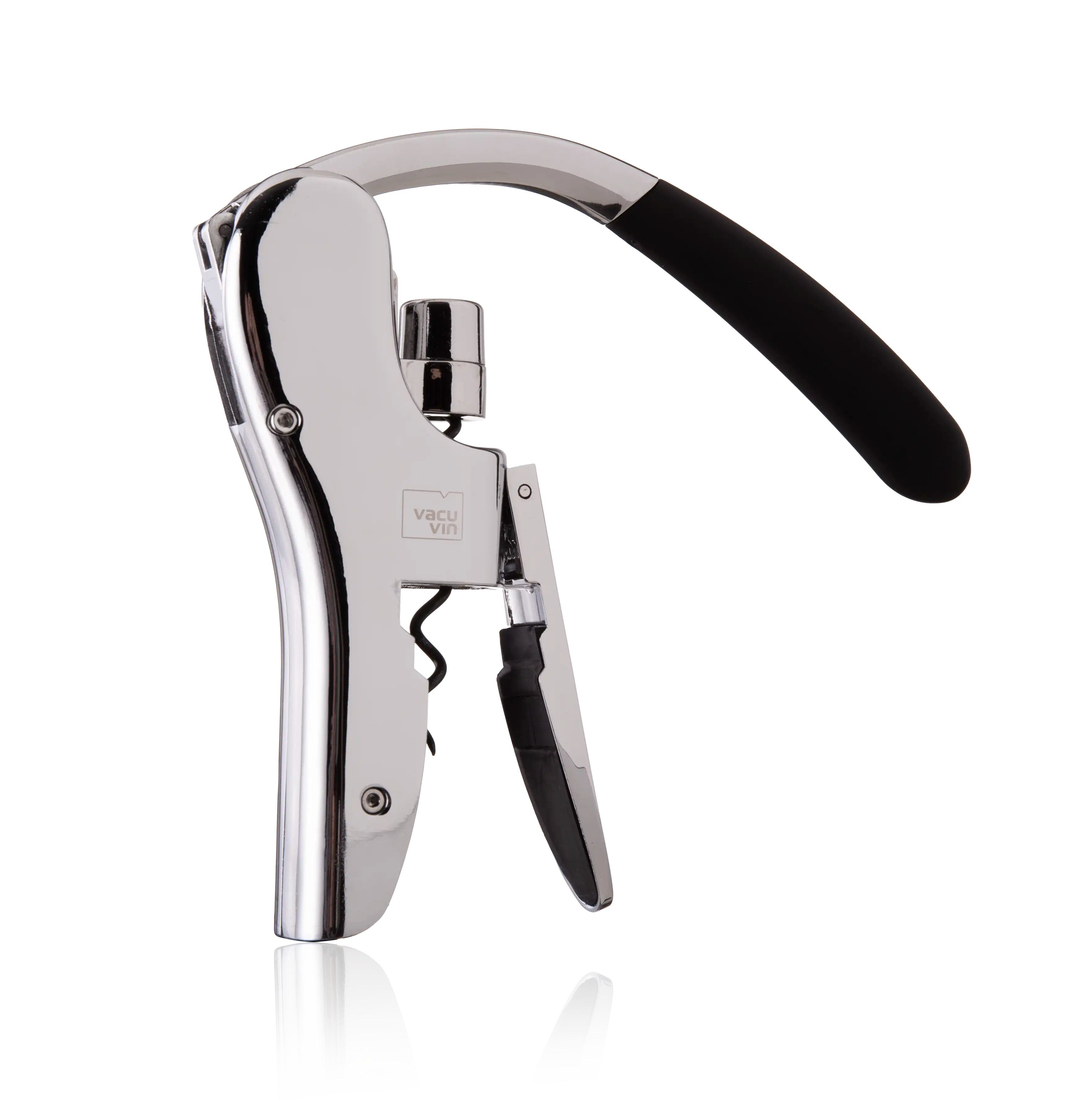 vacu-vin-hebelkorkenzieher-vertikal-m-heloses-entkorken-mit-hebel-zahnrad-mechan image 1