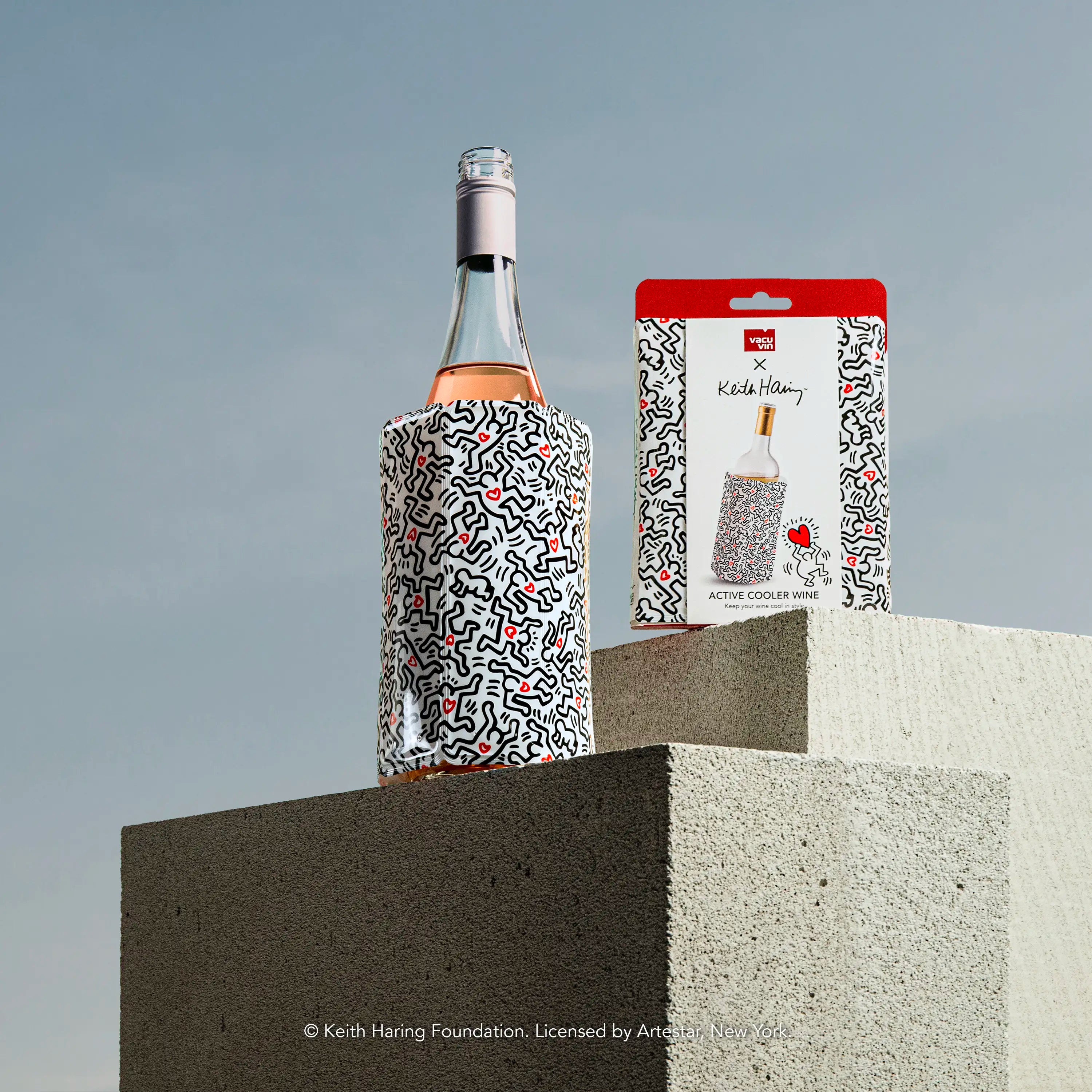 vacu-vin-flexibler-k-hler-wein-keith-haring-edition-ikonisches-design-k-hlt-in-1 image 5