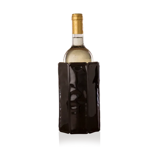 vacu-vin-flexibler-k-hler-wein-schwarz-flexibler-weink-hler-f-r-15-minuten-k-hlu image 1