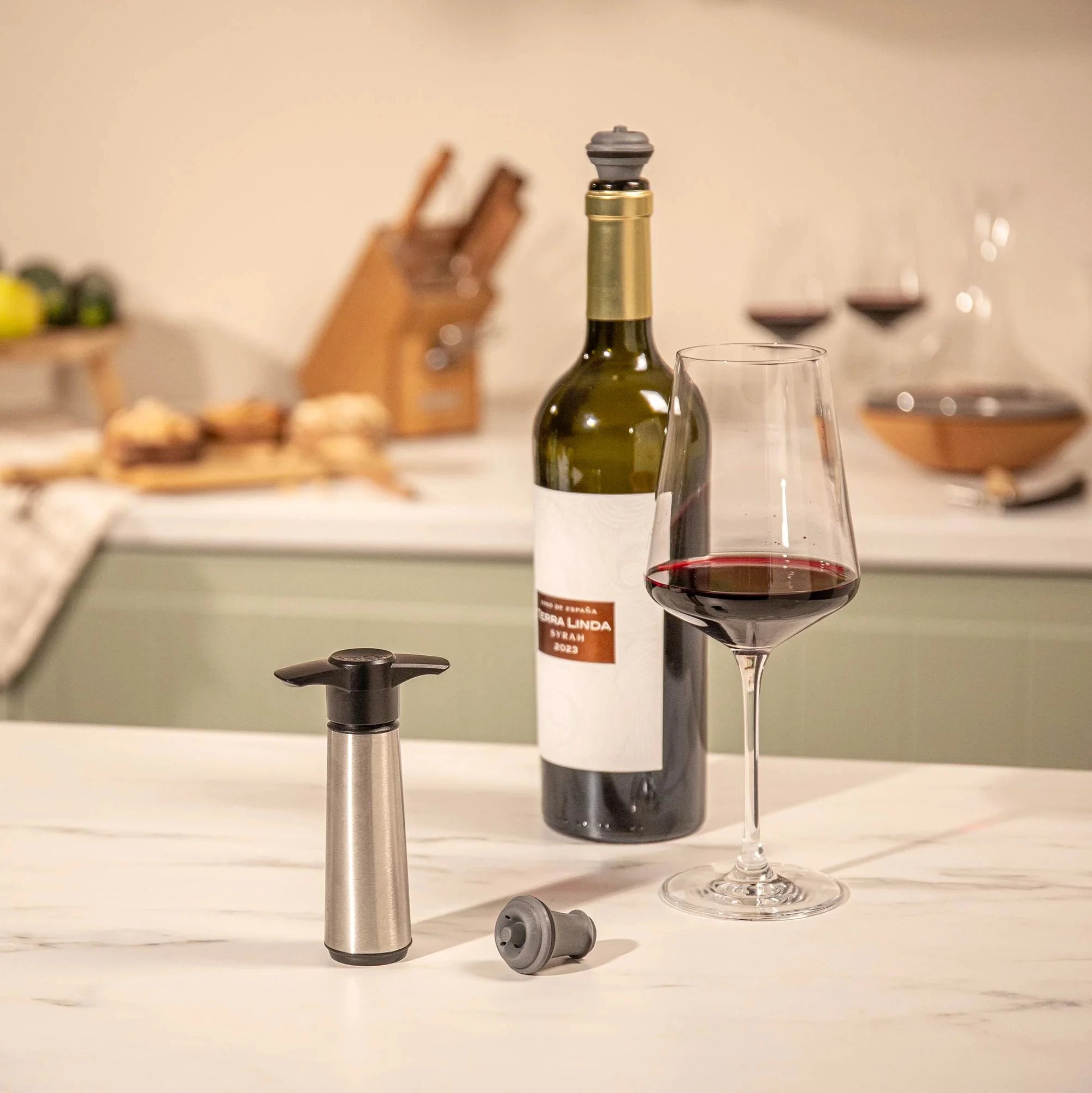 vacu-vin-wein-vakuumpumpe-edelstahl image 2