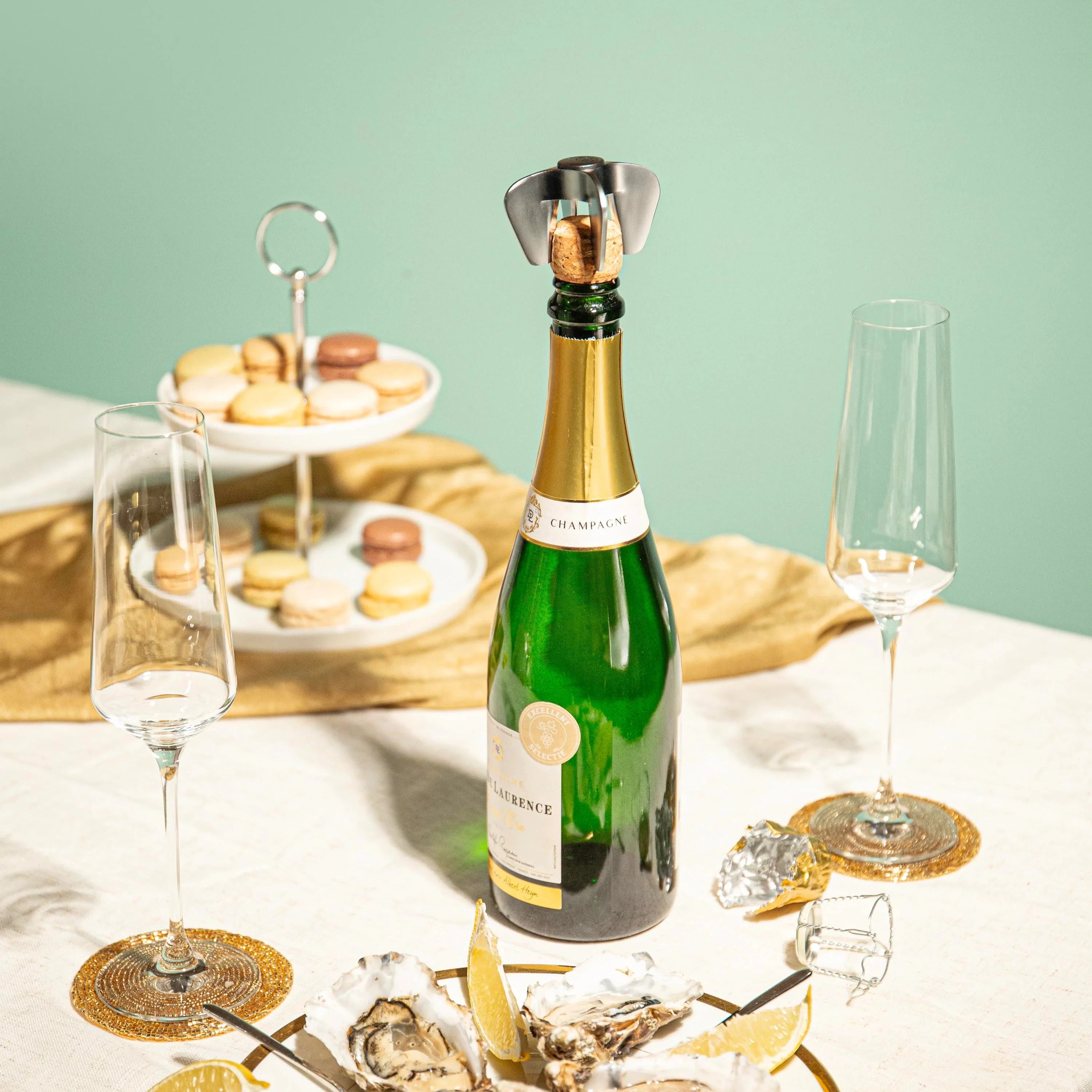 vacu-vin-sektkorkenzieher-champagner-ffner-compact-f-r-sicheres-ffnen-ohne-knall image 2