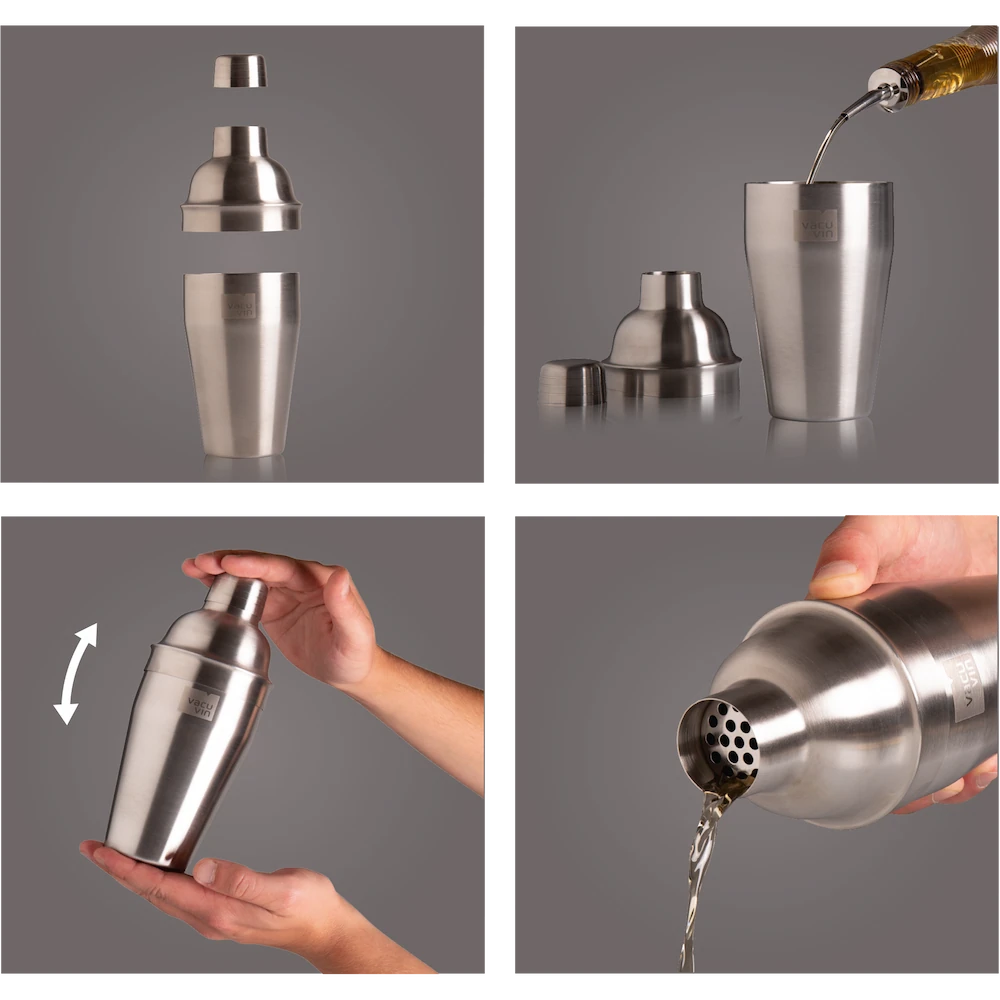 vacu-vin-cocktailshaker-edelstahl-550-ml-mit-eingebautem-sieb image 4