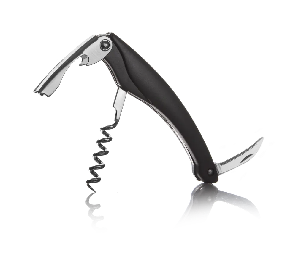 vacu-vin-kellnermesser-3-in-1-korkenzieher-folienschneider-und-flaschen-ffner image 1