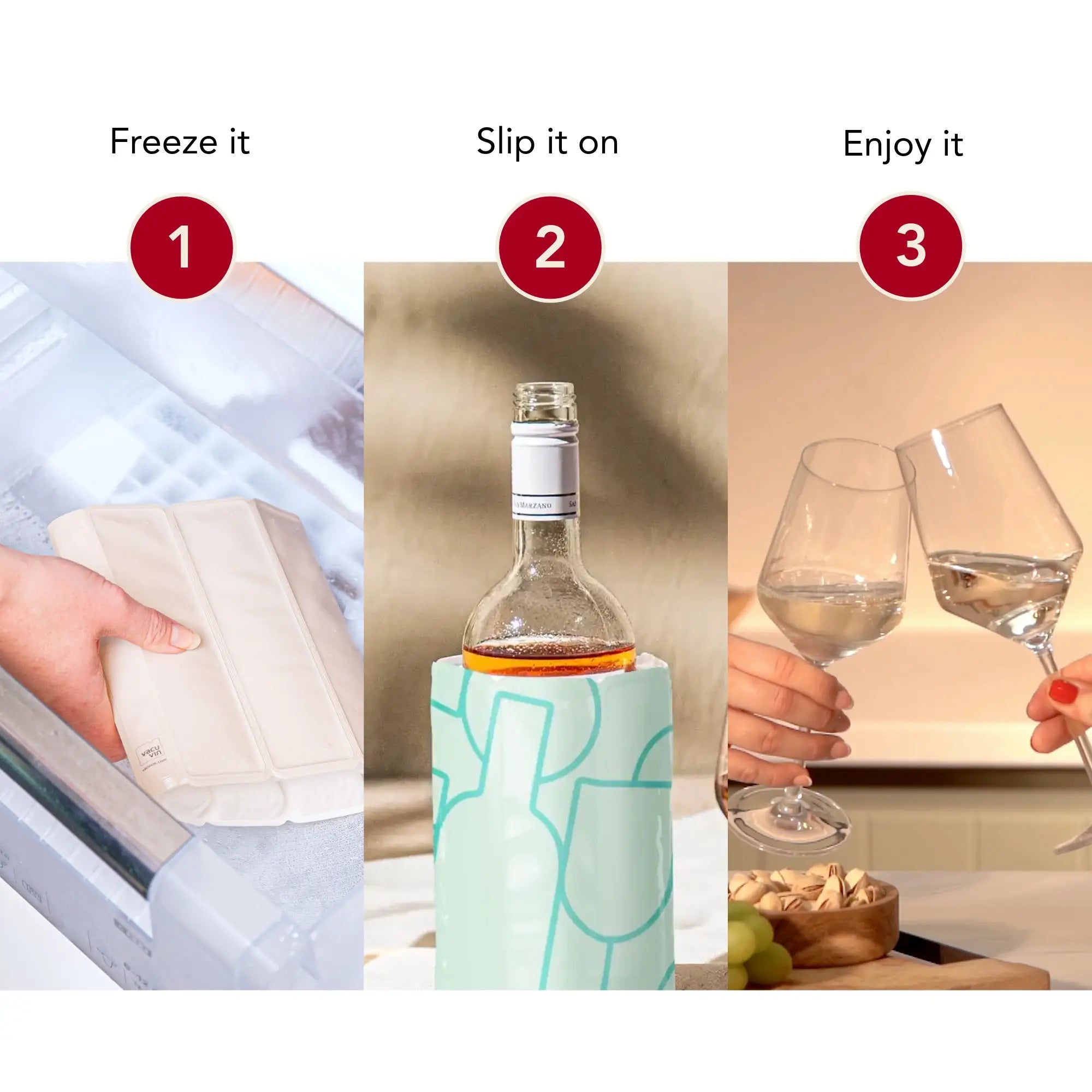vacu-vin-flexibles-weink-hler-set-2-weink-hler-sand-jade-mit-k-hlgel-15-minuten- image 2