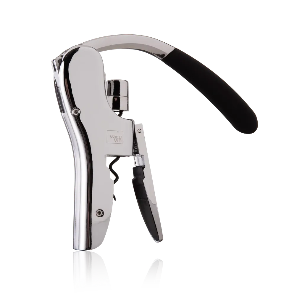 vacu-vin-hebelkorkenzieher-vertikal-m-heloses-entkorken-mit-hebel-zahnrad-mechan image 1