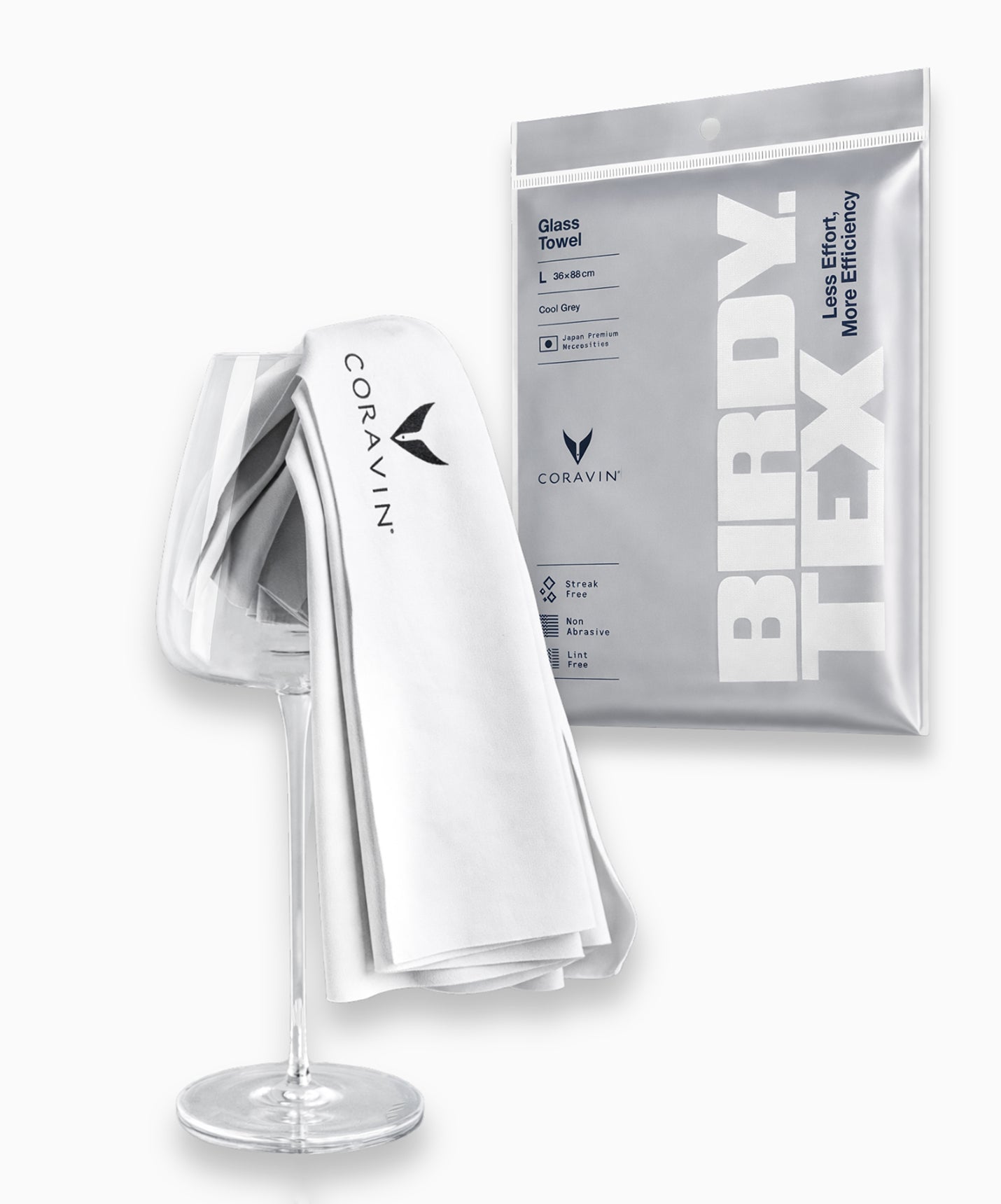 coravin-x-birdy-tex-glastuch-japanische-mikrofaser-f-r-streifenfreien-glanz image 1