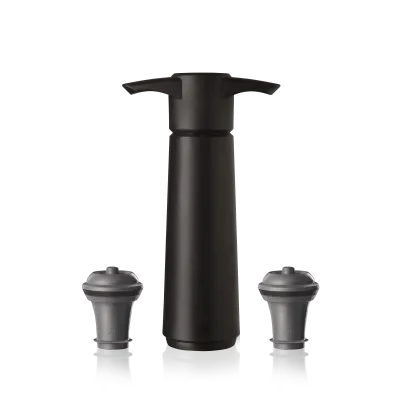 vacu-vin-wein-vakuumpumpe-original-schwarz-mit-2-stopfen image 1