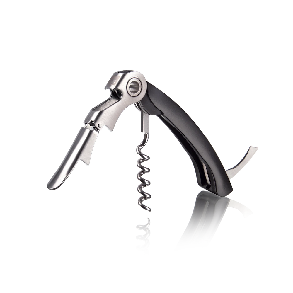 vacu-vin-doppelgelenk-korkenzieher-zweistufige-hebeltechnik-folienschneider image 1