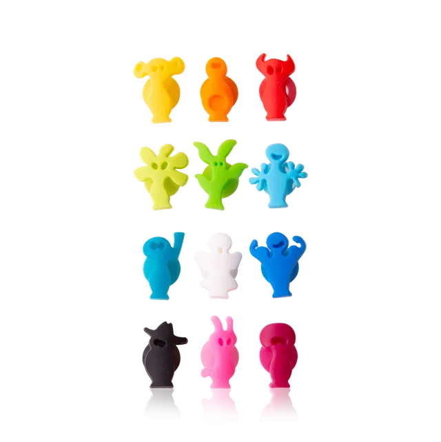 vacu-vin-glasmarkierer-partyleute-12-figuren-mit-saugnapf-f-r-gl-ser image 1