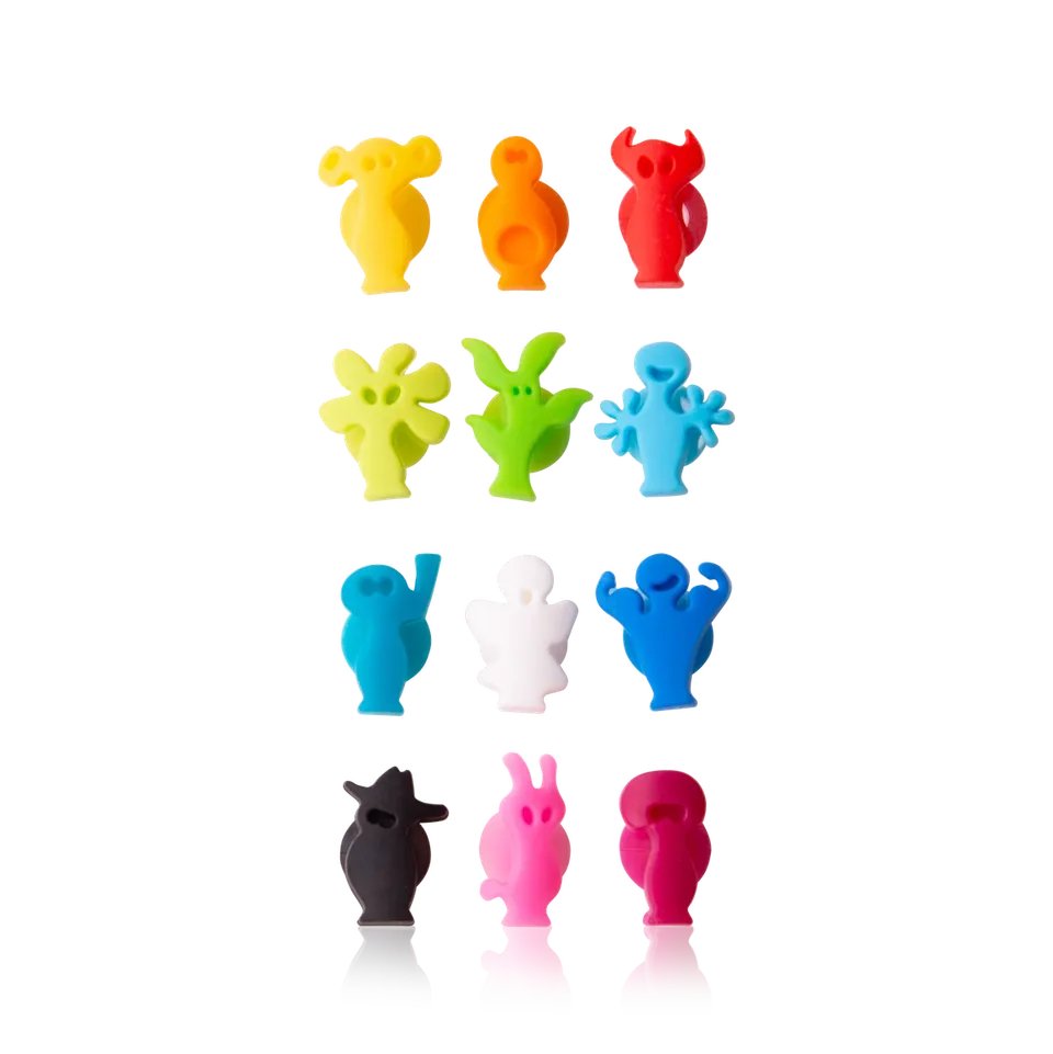 vacu-vin-glasmarkierer-partyleute-12-figuren-mit-saugnapf-f-r-gl-ser image 1