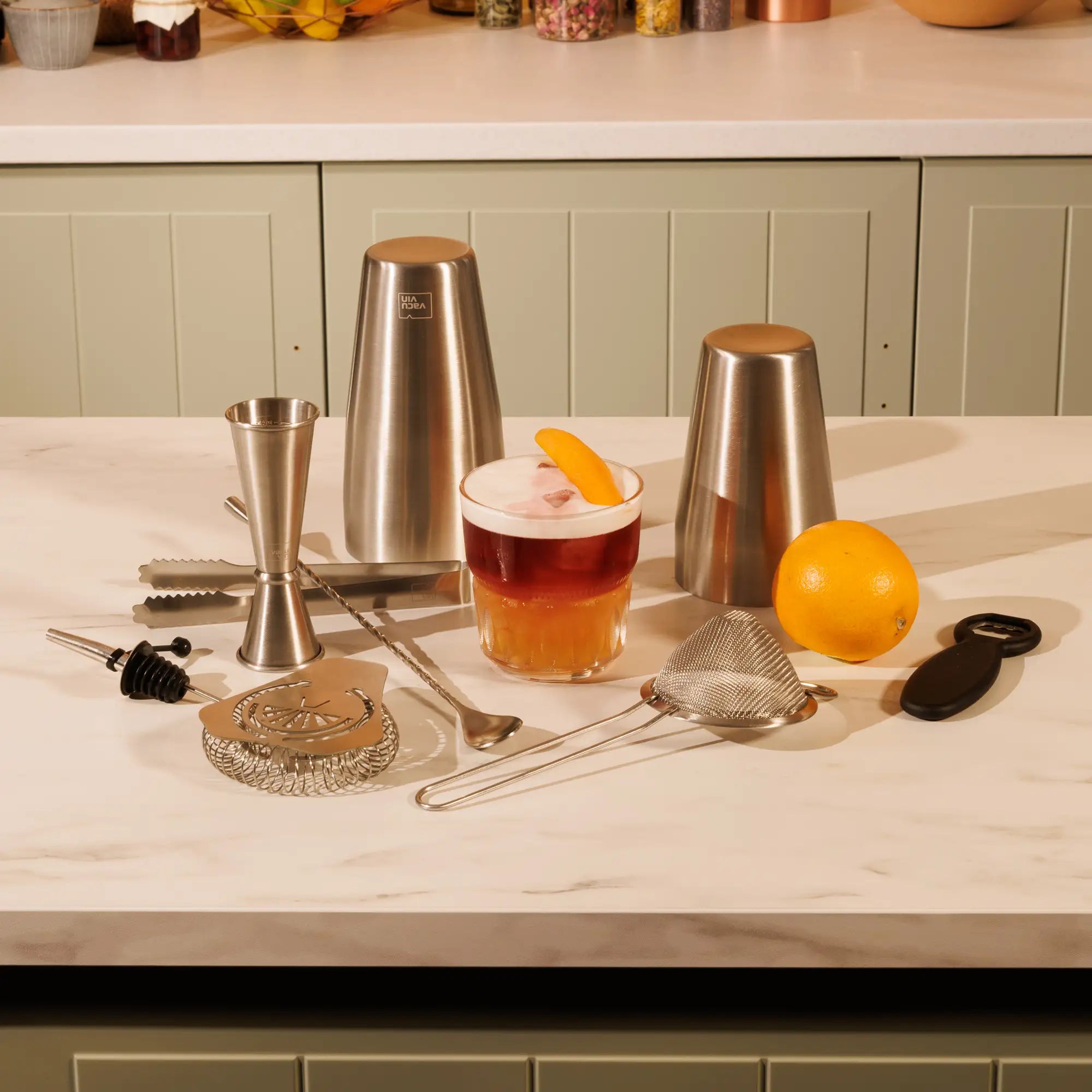 vacu-vin-cocktail-set-bar-in-a-box-mixologen-14-teiliges-profi-set-f-r-home-bark image 3