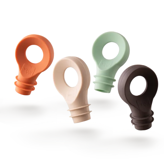 vacu-vin-flaschenkorken-loop-wiederverwendbare-weinverschl-sse-mit-schlaufe-4-fa image 1